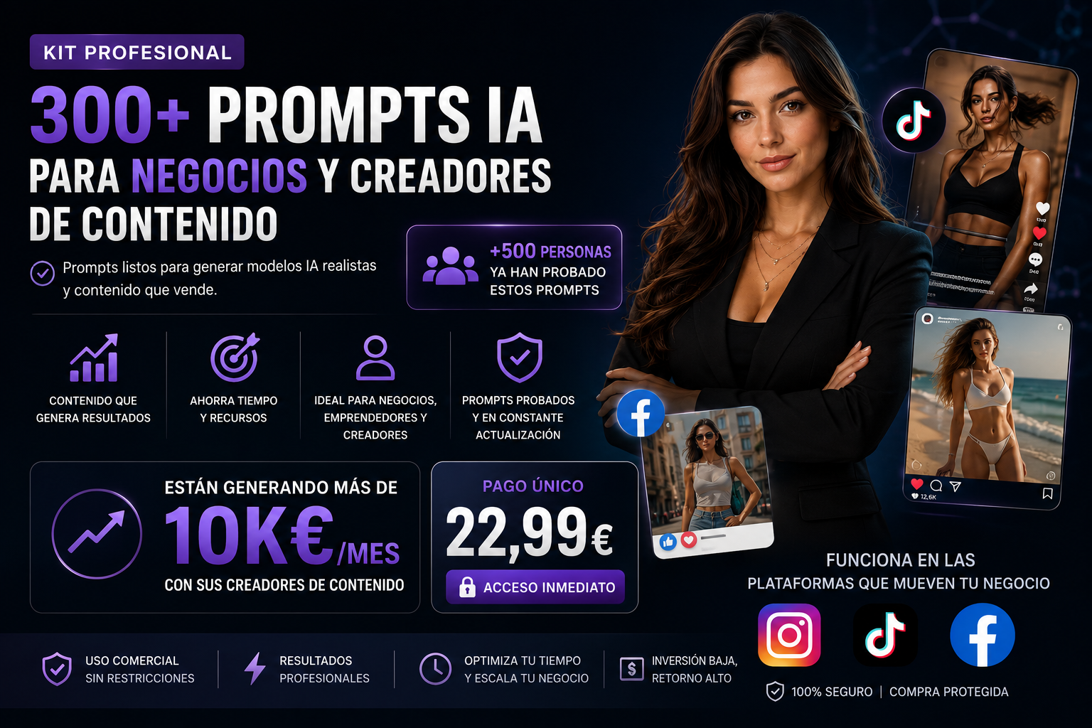 +300 PROMTS PARA MODELOS IA